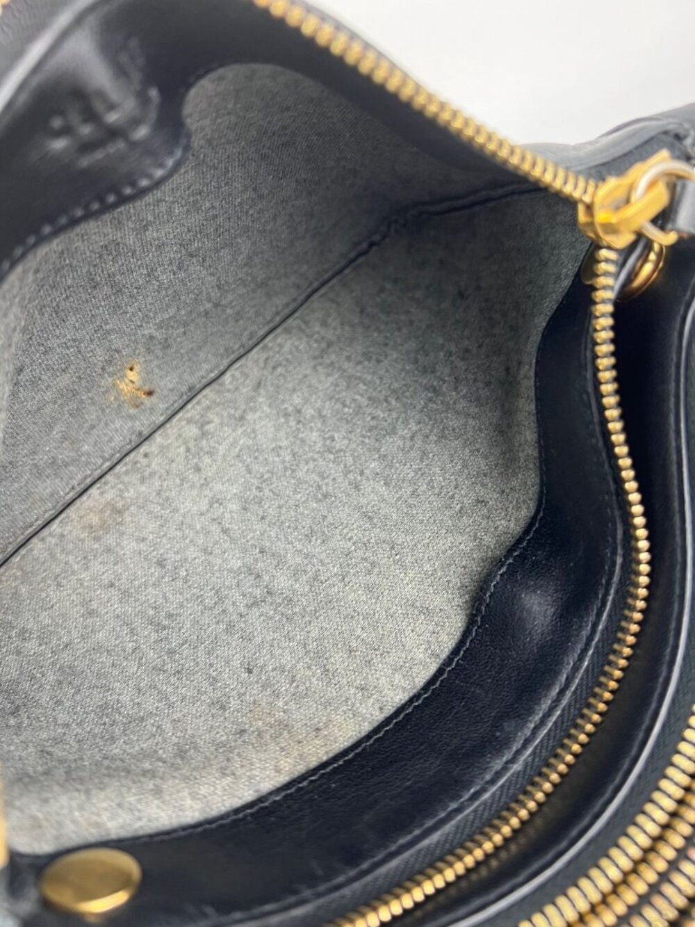 Celine Smooth Lambskin Small Trio Crossbody Black Bag - Picture 11 of 16